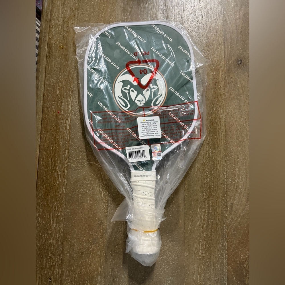 Colorado State Parrot Paddle with Green and White Design NWT Pickleball - Picture 2 of 5